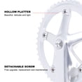 thumbnail image 4 of Plato cuadrado de bicicleta ANGGREK Juego de bielas de bicicleta plateadas de fresado preciso CNC, 4 of 8