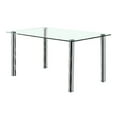 thumbnail image 2 of Furniture of America Gera Glass Top 7-Piece Dining Table Set in White, 2 of 11