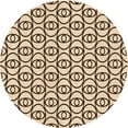 thumbnail image 1 of Ahgly Company Indoor Round Patterned Golden Blonde Gold Area Rugs, 7' Round, 1 of 6