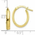 thumbnail image 4 of 10k Yellow Gold Polished Hoop Earrings, 4 of 5