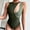 Green, variant on Babysbule Womens Swimsuits Clearance Women's Solid Bikini Swimsuit Filled Bra One-Piece Swimwear Splicing Beachwear