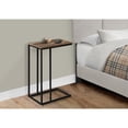 thumbnail image 4 of Accent Table C-shaped End Side Snack Living Room Bedroom Metal Brown, 4 of 5