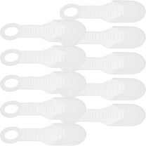 Hemoton 10pcs Universal Anti-Slip Hanger Grips Transparent Silicone Hangers Strips Non-Slip Clothes Hanger Accessories For Home And Store