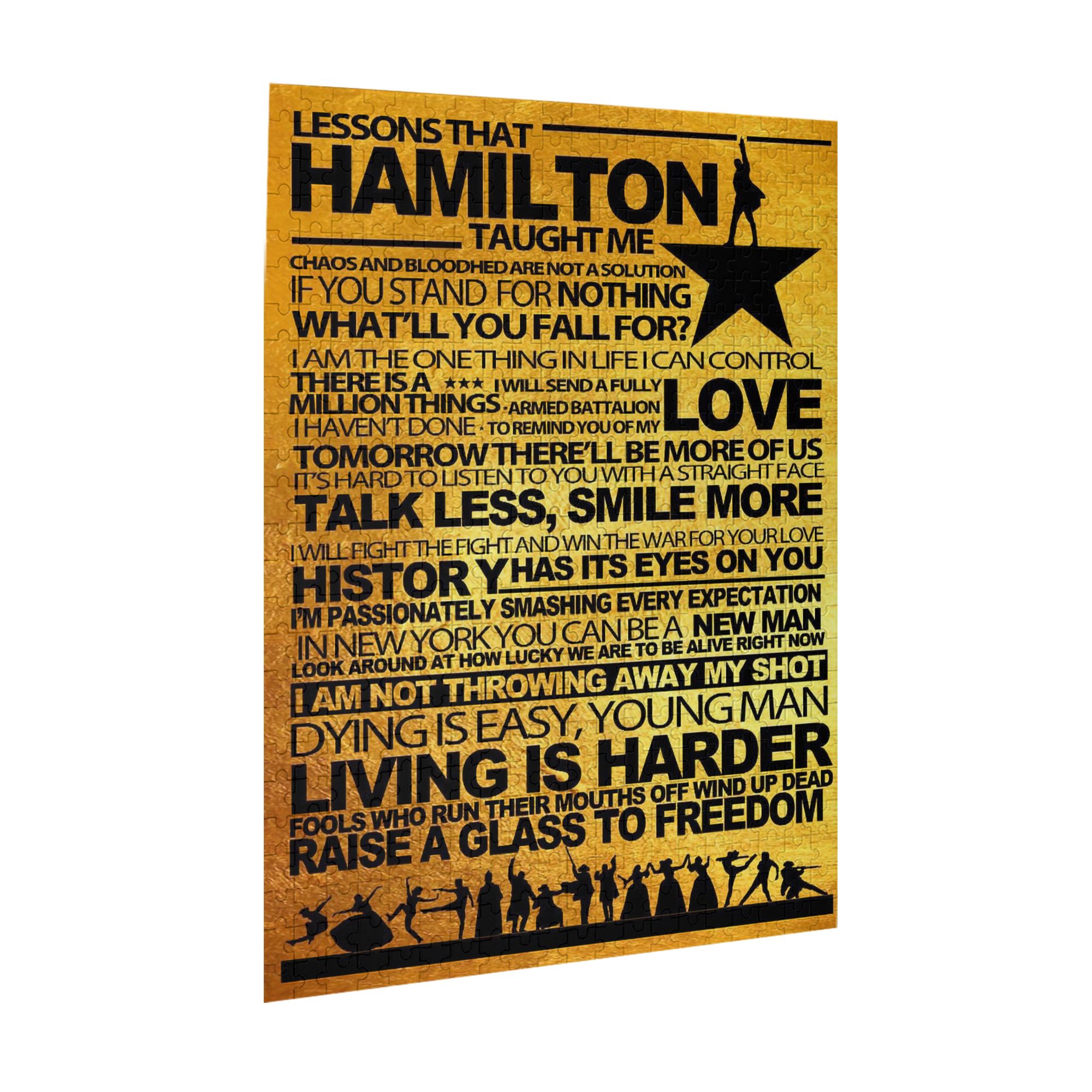 Hamilton Taught Me Puzzle, Library Decor, Classroom Decor, Reading Quotes Puzzle, Hamilton Musical Puzzle, Library Decor, Classroom Art,Jigsaw Puzzle 1000 Puzzle Pieces,Puzzle Enthusiasts