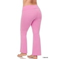 thumbnail image 4 of TheLovely Womens & Plus Stretch Cotton Fold-Over High Waist Bootcut Workout Flared Yoga Pants, 4 of 5