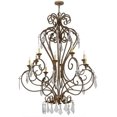 thumbnail image 4 of Meyda 169309 48 in. Josephine 10 Light with Crystals Chandelier, Spanish Gold 079U, 4 of 5