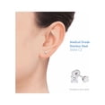 thumbnail image 2 of Women's Inverness Home Ear Piercing Kit with 3 mm Cubic Zirconia Stud Earrings in Hypoallergenic Stainless Steel, 2 of 7