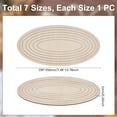 thumbnail image 3 of 7Pcs Ceramics Plate Forming Molds Oval Pottery Tools Wooden Concentric Geometric Figure Rail Set Clay Molds DIY Dish Slump Mold for Ceramic Cutting and Printing Blank Modeling Brown, 3 of 9