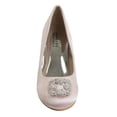 thumbnail image 5 of Badgley Mischka Girls Heel Dress Shoes, Elegant Girls Pumps, Low Heels, Flower Party, Wedding, Princess (Little Kids), Pink, 6, 5 of 8