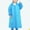01 Blue, variant on Freshbabe Kids Transparent Hooded Raincoat Waterproof Long Sleeve Full Button Rain Poncho With Drawstring Hood For School, Outdoor Play & Rainy Days