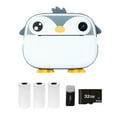 thumbnail image 1 of Kids Camera Instant Thermal Printer 2.4 Inch Screen Dual Camera Support Timer Shooting 1080P Video Recording Thermal Inkless Printing with 3 Rolls White Print Paper+32G Memory Card+Card Reader, 1 of 9