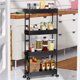 thumbnail image 3 of Organizador de 4 niveles HappyWare carrito de almacenamiento móvil con 4 ruedas giratorias 360 grados, 3 of 5