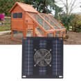thumbnail image 1 of Solar Panel Fan Kit, Weatherproof Portable Small Solar Powered Fan  for Greenhouses, 1 of 8