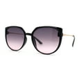 thumbnail image 2 of Womens Thin Oversize Cat Eye Butterfly 90s Designer Sunglasses Black Pink, 2 of 5