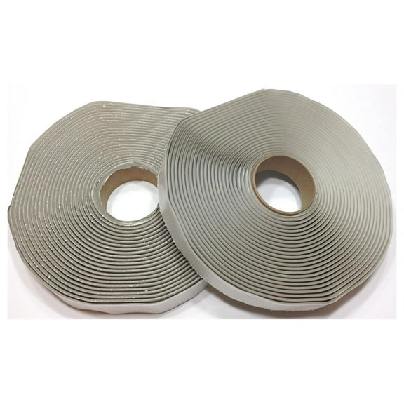 Colormetrics Gray Putty Tape/Butyl Tape 1/8" x 3/4" x 30' (2-Pack)