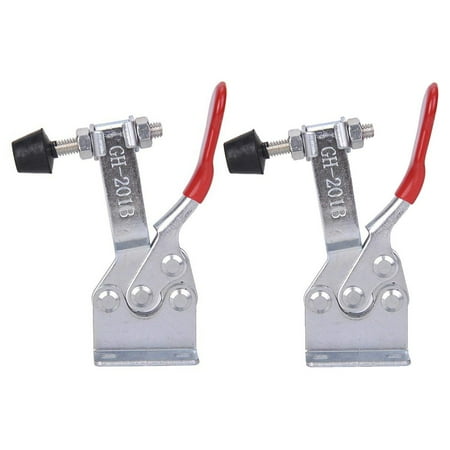 

2pcs Metal Toggle Clamp Quick Toggle Release Horizontal Clamps Tool GH-201B