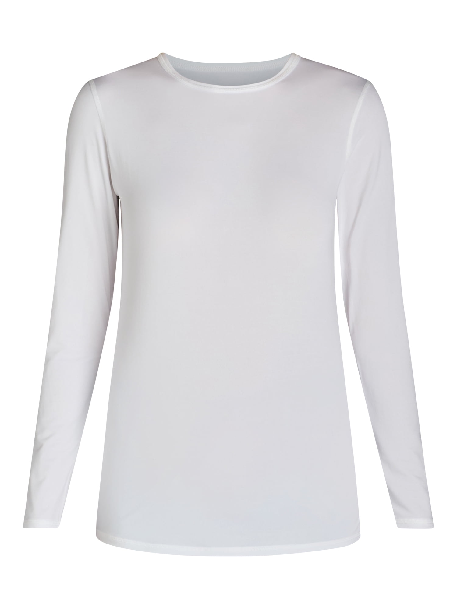 ClimateRight by Cuddl Duds Women's Stretch Microfiber Warm Long Underwear Top, Sizes up to 4X