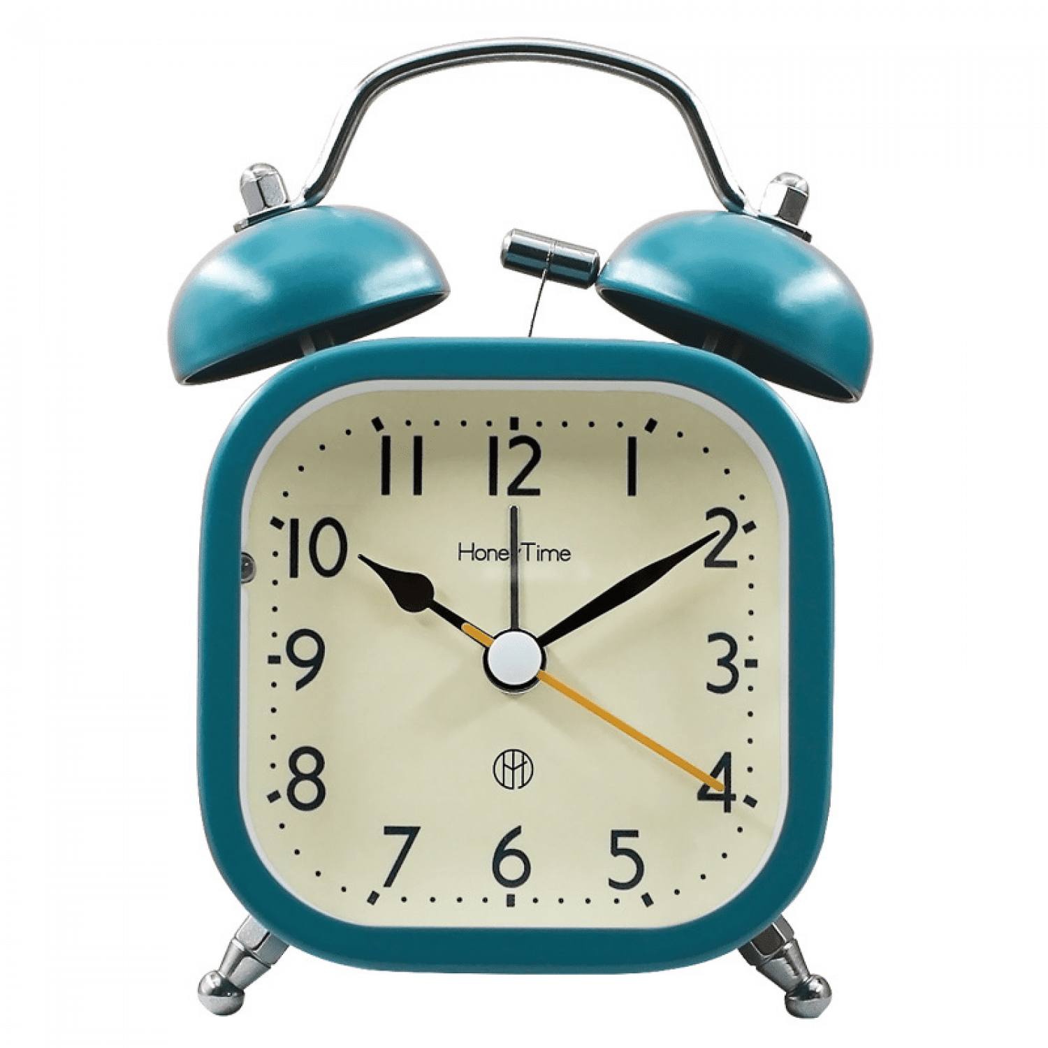 JUSTUP Silent Alarm Clock for Kids Loud Alarm for Deep Sleepers Small Desk Clock with Backlight