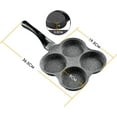 thumbnail image 4 of Rustless Egg Frying Pan | 4-Cup Nonstick Easy Clean Cooker Omelet For Breakfast Swedish Pancake, Plett, Crepe Gas Stove and Other Stoves Cookware, 4 of 4