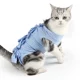 thumbnail image 2 of Ropa para gatos esterilizada antilamidos, traje de recuperación después de una cirugía, chaleco transpirable fisiológico con correas para el cuerpo antiarañazos para cachorros, 2 of 5