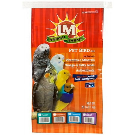 LM Animal Farms SLM12214 Cockatiel Diet Food, 20 lb
