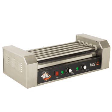 RollerDog Big 12 Stainless Steel Hotdog Roller with Drip Tray