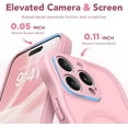 thumbnail image 6 of Cute for iPhone 14 Pro Case for Women Girls, Upgraded [Full Camera Protection] [Compatible with MagSafe] Cute Wave Translucent Matte Phone Case for iPhone 14 Pro, Peach Pink, 6 of 8