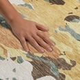 thumbnail image 3 of Addison Rugs Mayfield Premium Machine Washable Transitional Abstract Gold Rectangle Rug, 3' x 5', 3 of 8