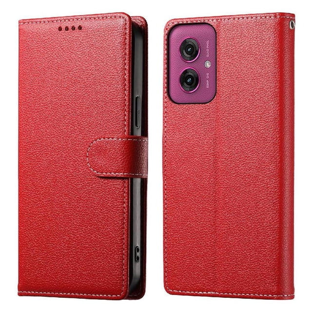 Case for FOXDOCK Motorola Moto G55 Wallet Case – Premium Leather, 3 Card Slots, Shockproof Protection