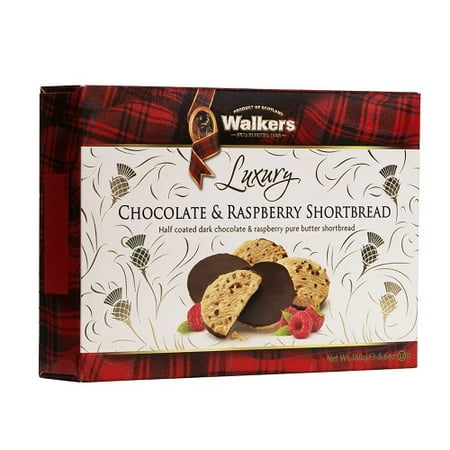 - Walkers Luxury Chocolate and Raspberry Shortbread 160g