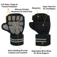 thumbnail image 3 of LotFancy 1 Pair Workout Weight Lifting Gloves  for Women Men, 3 of 7