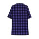 thumbnail image 2 of TaTaai Women's V-neck Button Checkered Linen Top, Loose Casual Short Sleeve Breathable Soft Spring Summer Daily Blouse Gift, 2 of 6