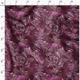 thumbnail image 3 of Soimoi Cotton Cambric Red Fabric By the Yard - 42 Inch Wide - Leaves Pattern Fabric - Botanical and Elegant Designs for Various Uses Printed Fabric, 3 of 6