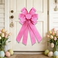 thumbnail image 5 of Handmade Oversized Bow Decoration, Imitation Linen Solid Color Ribbon Pendant for Party Wedding Holiday, Hanging Ornament for Door Wall Tree Home Decor, 5 of 5