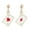 Red, variant on QDDollarsFun Ace Earrings, Poker Ace Dangle Earrings for Women, Bohemian Playing Cards Ace Statement Earrings, Hearts Spades Plum Poker Stud Earrings, Poker Card Drop Earrings for Ladies