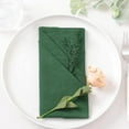 thumbnail image 2 of Ksopiavobs Cotton Linen Napkins Bulk 17"x17" Stonewashed Cloth Dinner Napkins Rustic Thick Table Napkins for Fall Thanksgiving Christmas Party Wedding Decoration (Set of 4, Emerald), 2 of 5