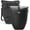 Black*2, variant on ROCKBROS Bike Panniers 20L Waterproof Roll Up Bike Rack Bag Adjustable Quick Release Buckles,Reflective for Road Mountain Cycling Traveling Commuting