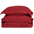 thumbnail image 1 of 100% Egyptian Cotton Solid Duvet Cover and Pillow Sham Set Burgundy / Full/Queen, 1 of 1