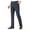 Dark Gray, variant on WREESH Mens New Casual Business Pants Slim Fit Comfy Pants Wrinkle Resistant Flat Front Pants Solid Straight Suit Pants Black
