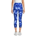 thumbnail image 3 of Women's Americana Print Capri Leggings, 3 of 5