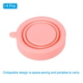 thumbnail image 3 of Uxcell Collapsible Travel Cup, 4 Pack 170mL Travel Folding Cup for Camping, Pink, 3 of 6