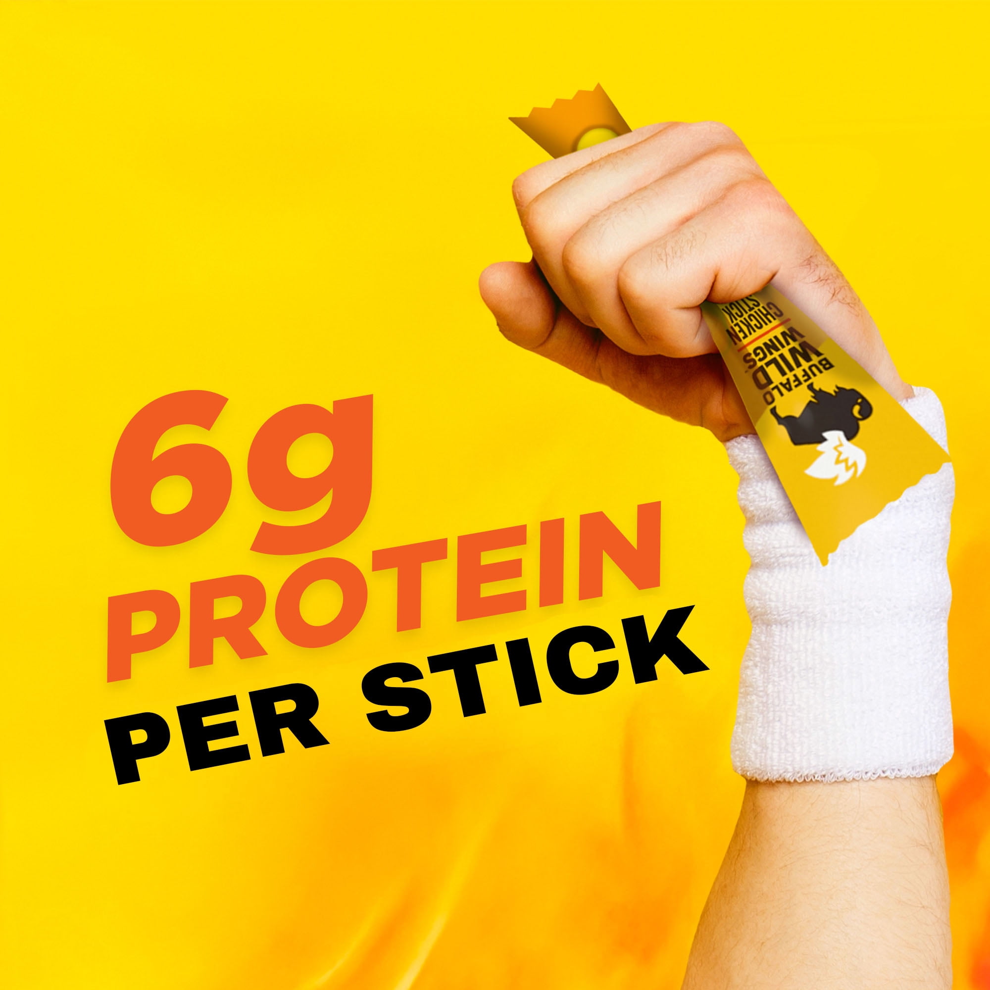 Slim Jim Giant Chicken Sticks, Buffalo Wild Wings Buffalo Style, 6g Protein per Stick, 0.97 oz.