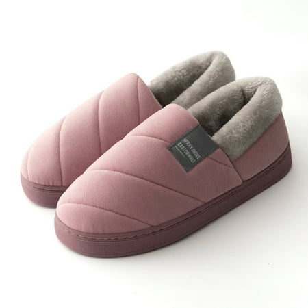 

Couples Women Slip On Furry Plush Flat Home Winter Round Toe Keep Warm Solid Color Slippers Shoes Women s Slippers Size 11 Mint Slippers for Women Fuzzy Womens Winter Slippers Fleece Slippers Womens
