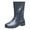 Grey, variant on Women's Garden Rain B𝗈𝗈𝑡𝑠 Mid Calf F𝗅a𝗍s Rainboots Comfortable Glossy Rubber Shoes Lightweight Outdoor Mud Boot for Gardening Faring Dog Walking Yard Chores