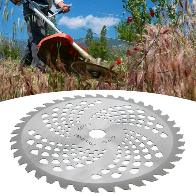 Fyydes 40T Blade,40T Manganese Steel Brush Cutter Grass Trimmer Circular Blade Replacement Accessory,Brush Cutter Blade