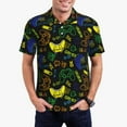 thumbnail image 2 of Balery Game Play Printed Men’s Short Sleeve Polo Shirt, Midweight Men's Shirt,Golf Polo shirts -Small, 2 of 8
