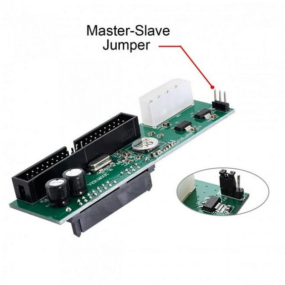 JSER SATA Disk to IDE/PATA 40Pin Motherboard Converter Adapter PCBA for Desktop 2.5 3.5" Hard Disk Drive