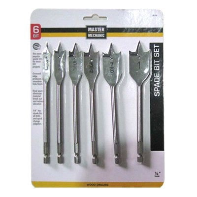 

Master Mechanic 301218 6-Piece Spade Bit Set - Quantity 1