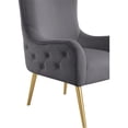 thumbnail image 7 of Pemberly Row Modern / Contemporary Grey Finish Velvet Accent Chair, 7 of 7