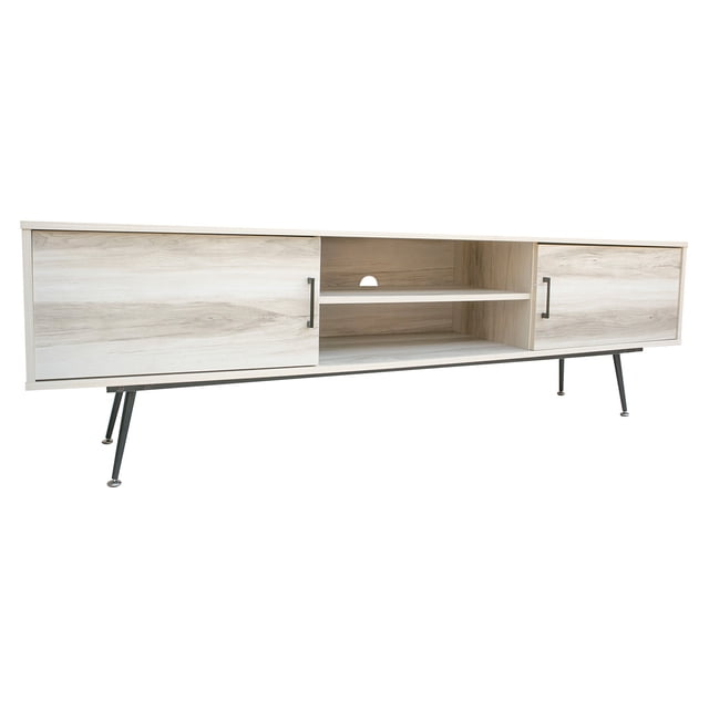 Mesa de Tv Moderno Bossa Tuvalu White Wash Oak